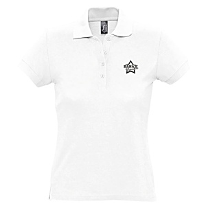 SOL's Passion Women's Polo - White - Printed Main Image