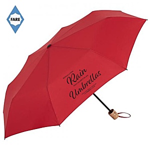 FARE Eco Mini Manual Umbrella with Wooden Handle Main Image