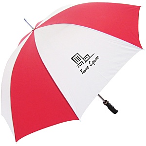 Budget Golf Promotional Umbrella - Stripes - 3 Day Main Image