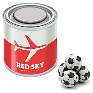 Small Paint Tin - Chocolate Footballs Main Image