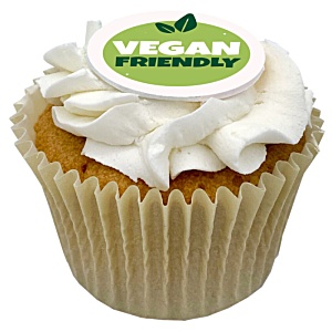 Vegan Vanilla Frosted Cupcake Main Image