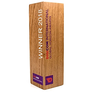 Oak Wood Column Award - Digital Print Main Image