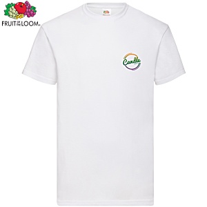 Fruit of the Loom Value T-Shirt - White - Digital Print Main Image