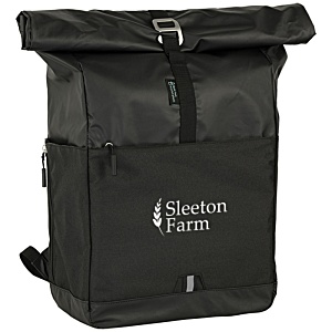 Westerham Recycled Roll-Top Laptop Backpack - Printed Main Image
