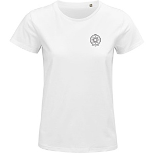 SOL's Pioneer Women's Organic Cotton T-Shirt - White Main Image