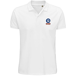 SOL's Planet Organic Cotton Polo - White - Embroidered Main Image