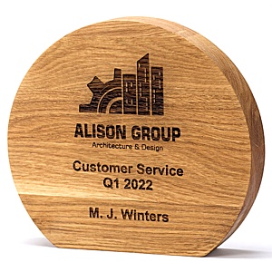 185mm Beech Circle Award - Engraved Main Image