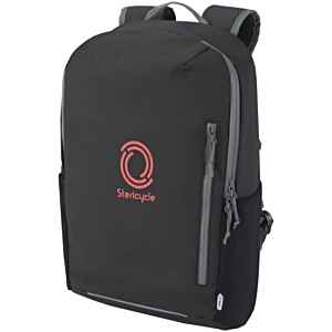 Aqua Recycled Laptop Backpack Main Image