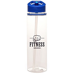 Evander 725ml Recycled Sports Bottle - Clear - Printed - 3 Day Main Image