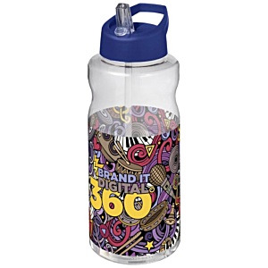 Big Base Sports Bottle - Spout Lid - Clear - Digital Wrap Main Image