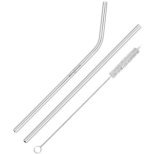 Reusable Metal Straw Set Main Image