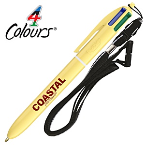 BIC® 4 Colours Pastel Pen with Lanyard Main Image