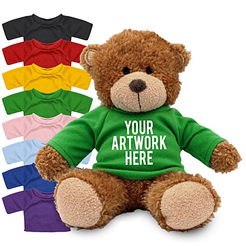 17cm Anne Bear with Coloured T-Shirt Main Image