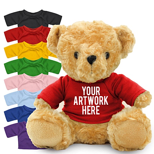 19cm Victoria Bear with Coloured T-Shirt Main Image