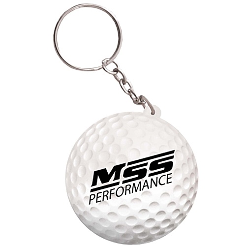 Stress Golf Ball Keyring Main Image