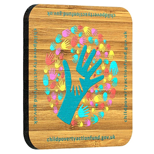 Bamboo Square Coaster - Digital Print Main Image
