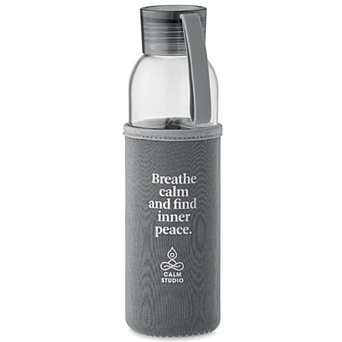 Ebor Recycled Glass Bottle with Neoprene Pouch Main Image