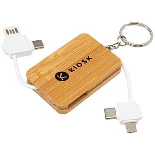 Retractable Charging Cable Keyring Main Image