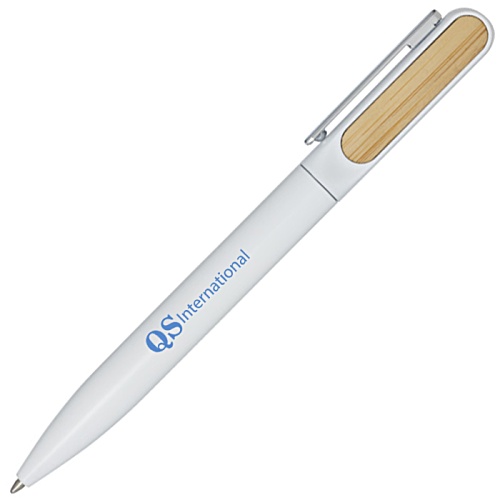 Blanca Recycled Metal Pen - Blue Ink - Printed Main Image