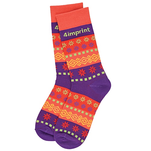 Jacquard Socks - Fair Isle Design Main Image