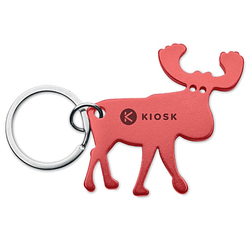 DISC Reindeer Bottle Opener Keyring Main Image