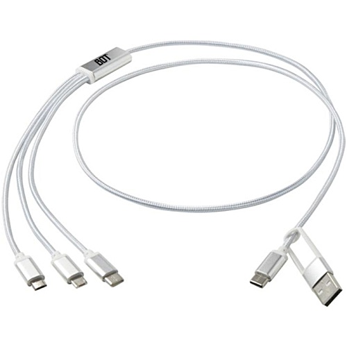 Versatile Recycled Charging Cable - Printed Main Image