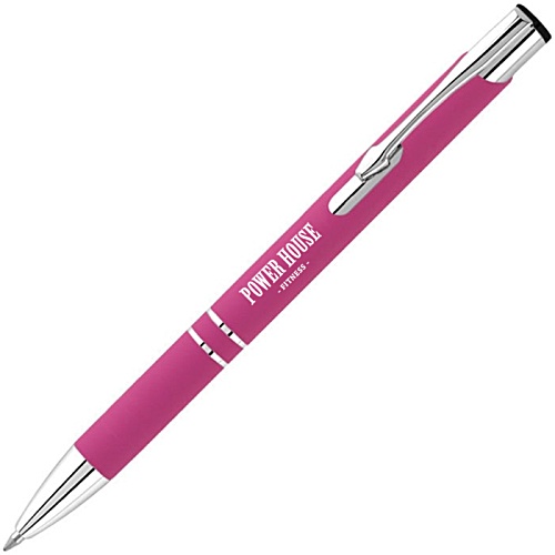 DISC Electra Classic LT Soft Feel Pen - Blue Ink - Printed Main Image