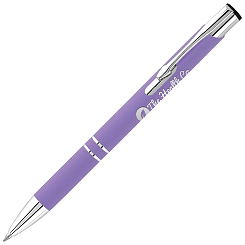DISC Electra Classic LT Soft Feel Pen - Blue Ink - Engraved Main Image