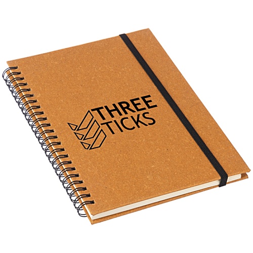 Orwell Recycled Leather A5 Wiro Notebook Main Image