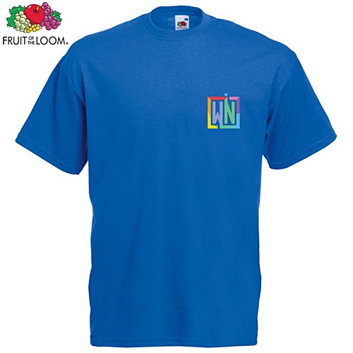 Fruit of the Loom Value T-Shirt - Colours - Digital Print Main Image