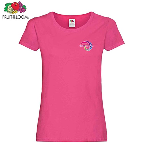 Fruit of the Loom Women's Original T-Shirt - Colours - Digital Print Main Image