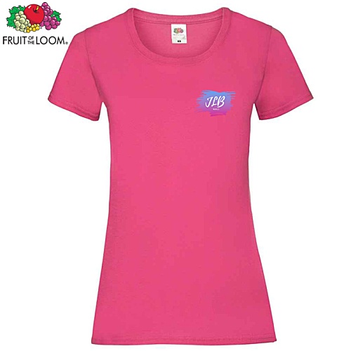 Fruit of the Loom Women's Value T-Shirt - Colours - Digital Print Main Image