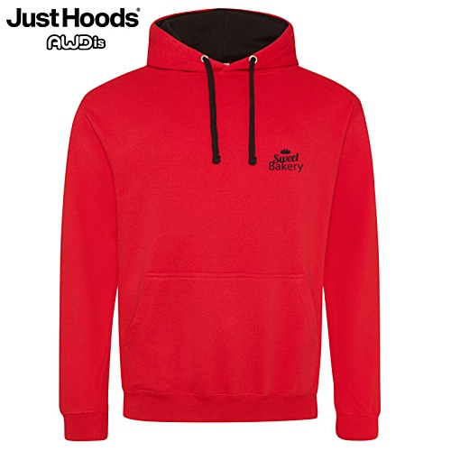 AWDis Varsity Hoodie - Printed Main Image