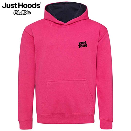 AWDis Kid's Varsity Hoodie - Printed Main Image