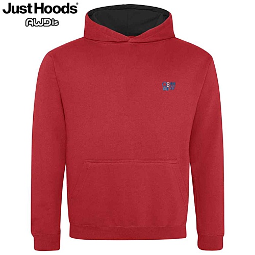 AWDis Kid's Varsity Hoodie - Embroidered Main Image