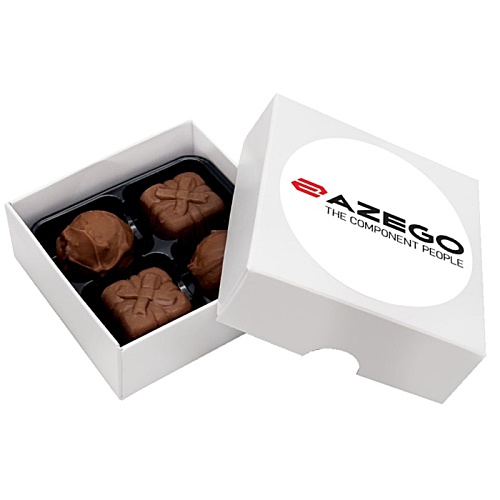 4 Chocolate Truffles Gift Box Main Image