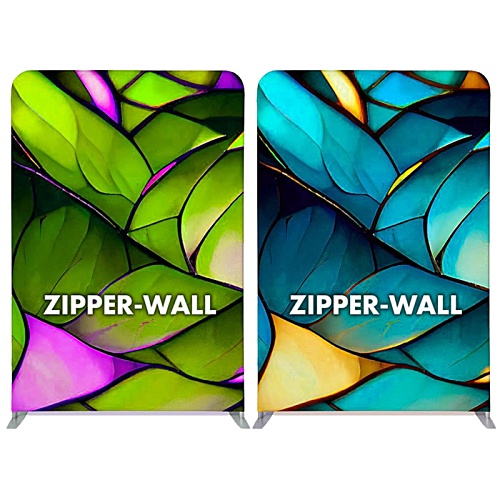 150 x 230cm Straight Zipper-Wall Display - Double Sided Print Main Image