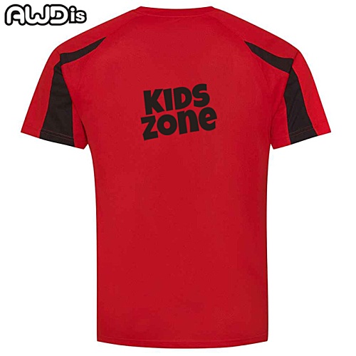 AWDis Kid's Cool Contrast Wicking T-Shirt Main Image