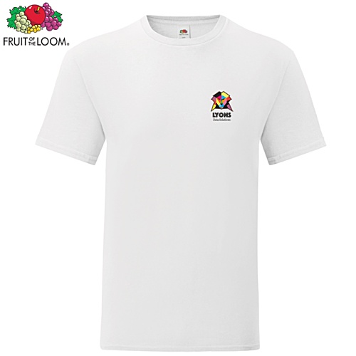 Fruit of the Loom Iconic T-Shirt - White - Digital Print Main Image