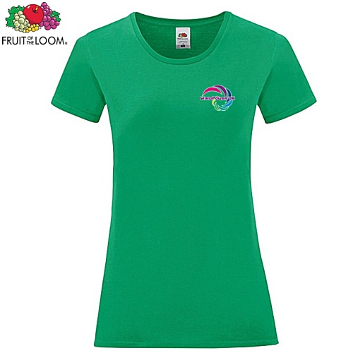 Fruit of the Loom Women's Iconic T-Shirt - Colours - Digital Print Main Image