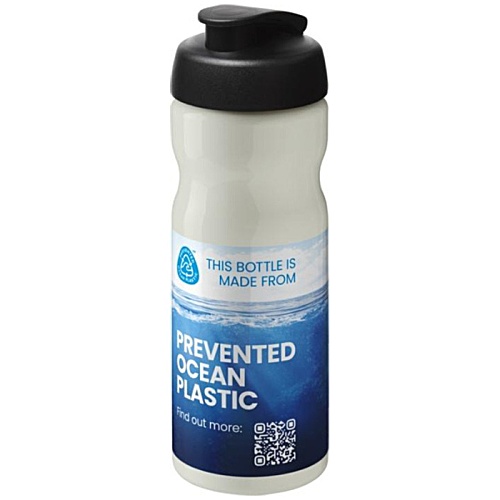 Eco Base Sports Bottle - White - Flip Lid - Digital Wrap Main Image
