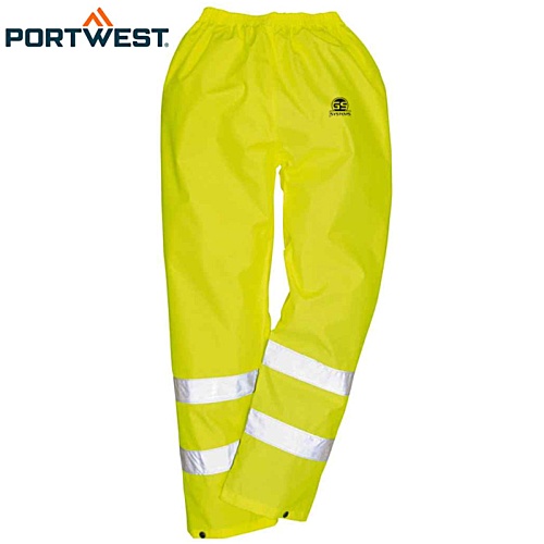 Portwest Hi-Vis Rain Trousers - Printed Main Image