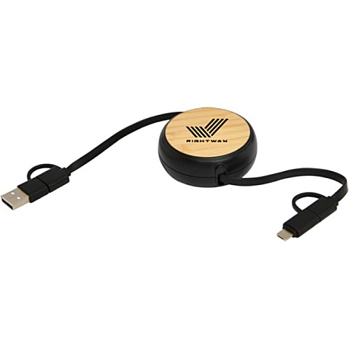 Chechia Retractable Charging Cable - Printed Main Image