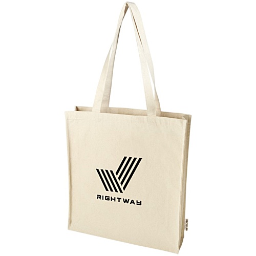 Florida Recycled XL Cotton Tote - Natural Main Image