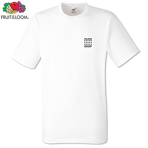 Fruit of the Loom Heavy T-Shirt - White - Printed Main Image