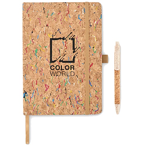 Cornota Cork Notebook and Pen Main Image