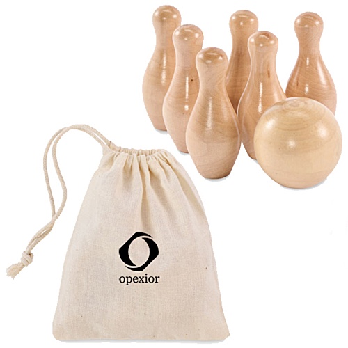 Bolito Mini Wooden Bowling Set Main Image