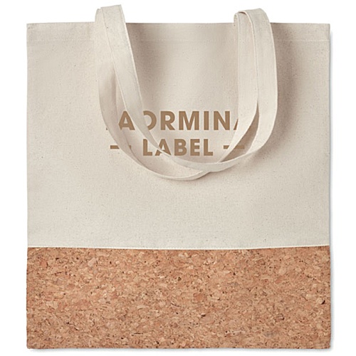 Cotton Tote with Cork Trim Main Image