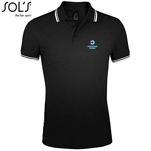 SOL'S Pasadena Men's Tipping Polo - Digital Print Main Image