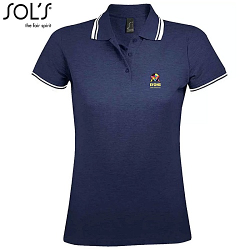 SOL'S Pasadena Women's Tipping Polo - Digital Print Main Image